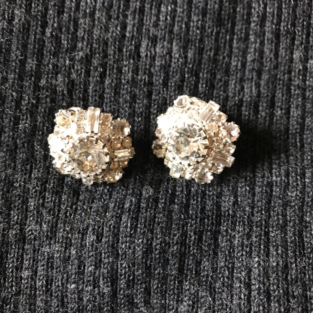 Austrian crystal clip earrings